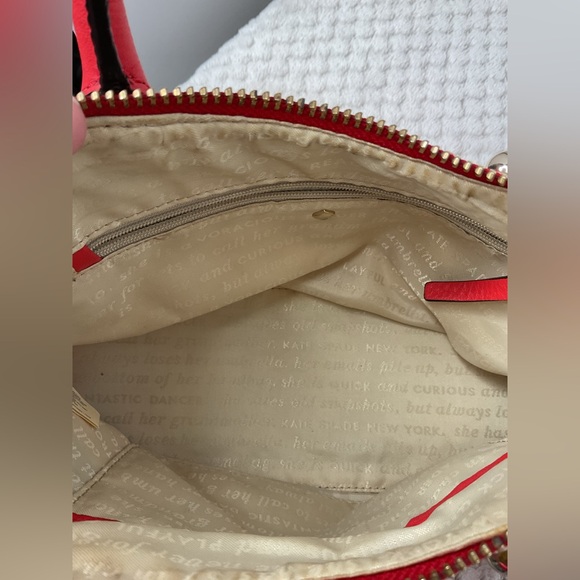 Kate Spade Red Flower Handbag - Picture 9 of 13